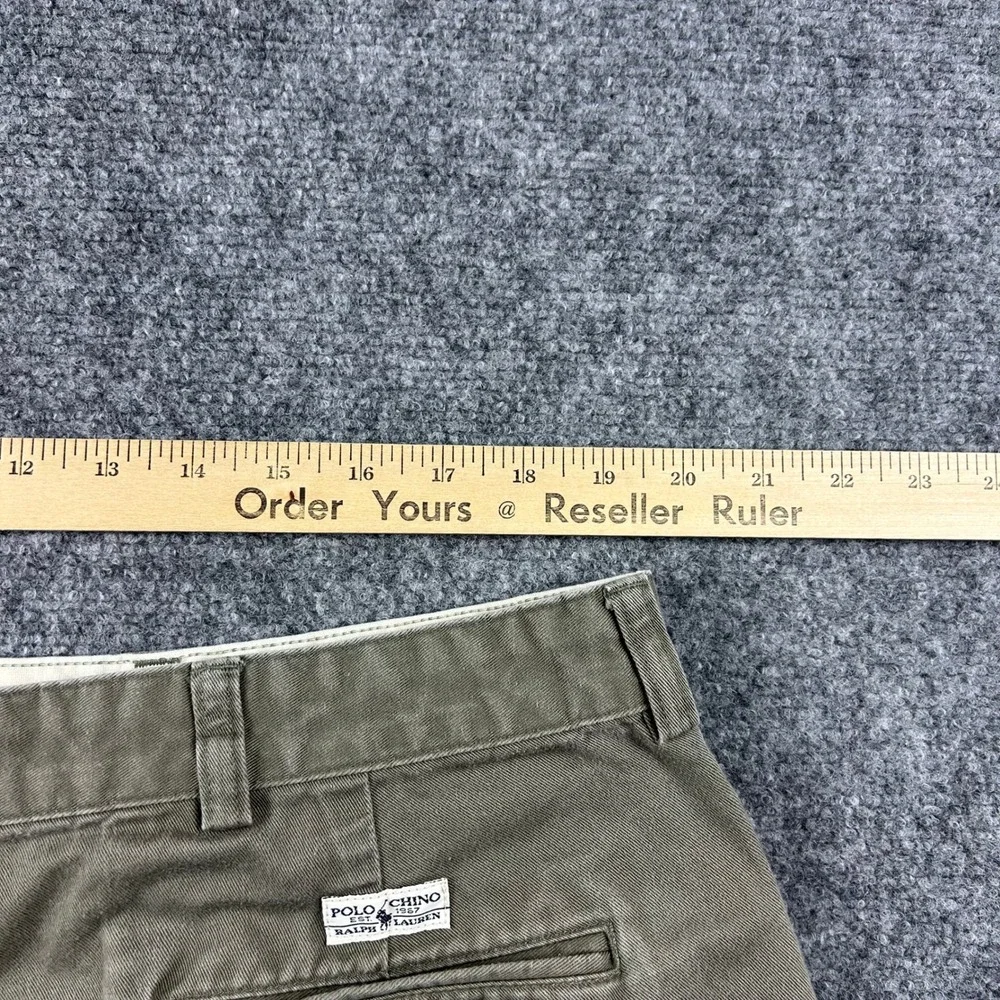Polo Ralph Lauren‎ Chino Shorts Mens 42 Green Pleated Cotton Casual Preppy 6